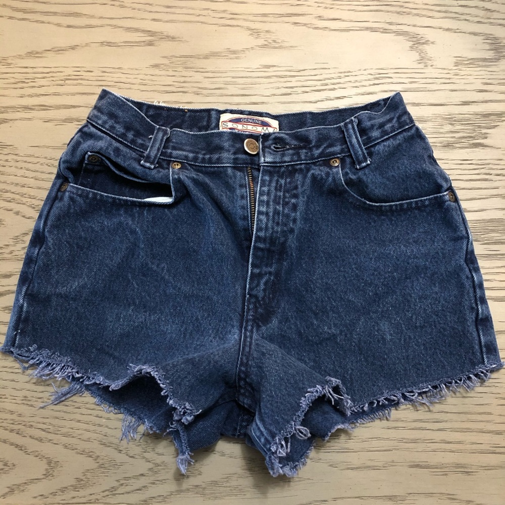 Vintg. Distressed High Waisted Sonoma Denim Shorts